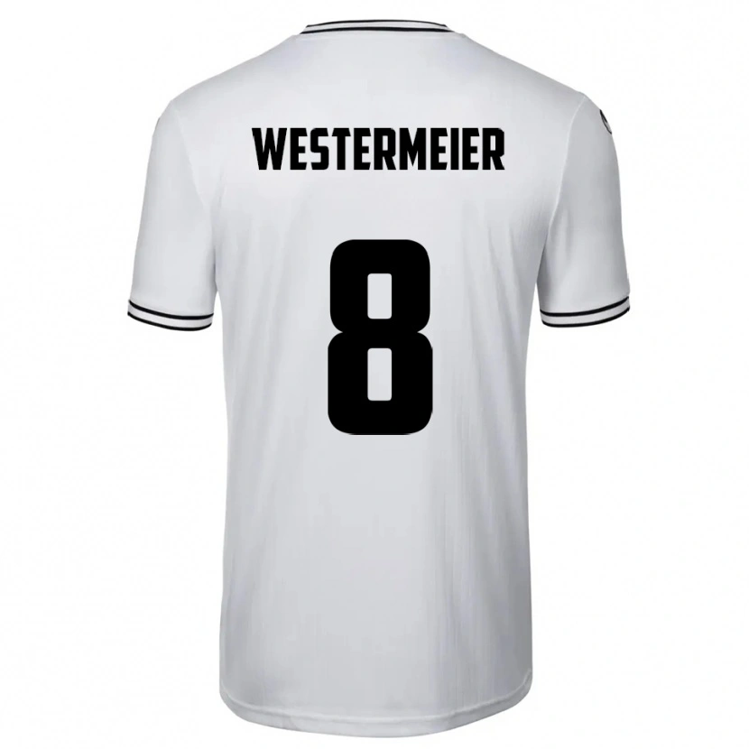 Danxen Kobiety Ben Westermeier #8 Biało Czarny Domowa Koszulka 2025/26 Koszulki Klubowe