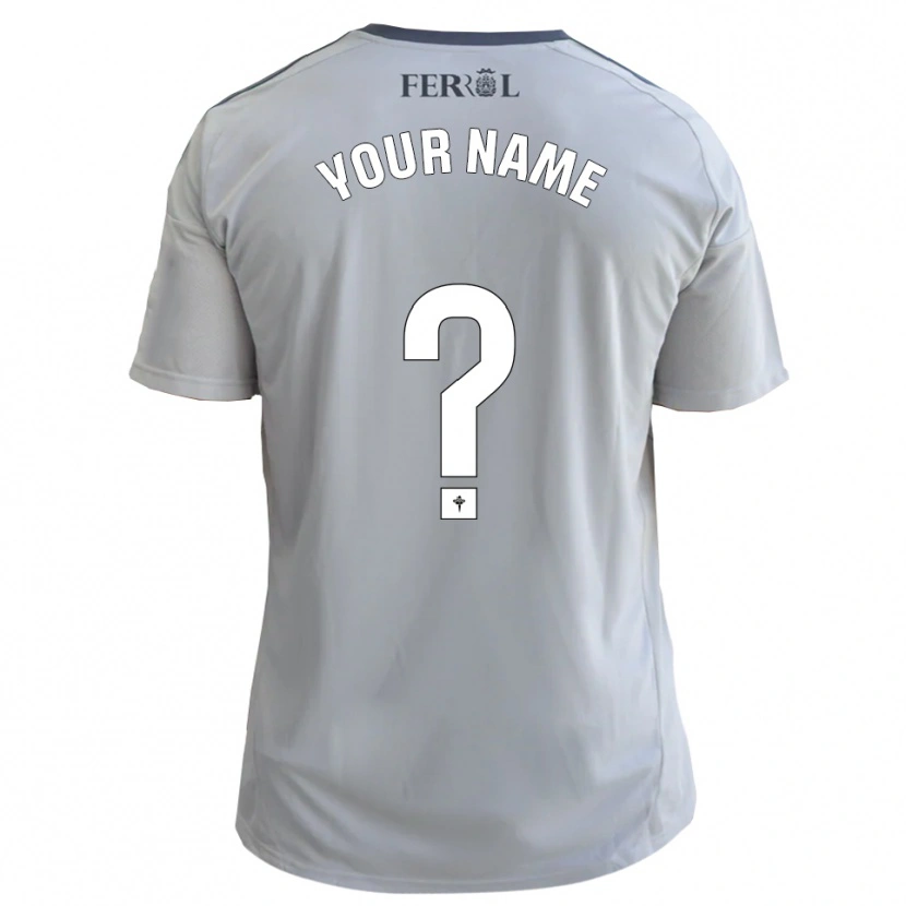 Danxen Kobiety Twoje Imię #0 Szaro Srebrny Wyjazdowa Koszulka 2025/26 Koszulki Klubowe