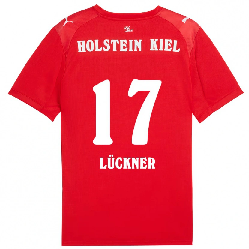 Danxen Kobiety Veit Lückner #17 Czerwono Niebieski Wyjazdowa Koszulka 2025/26 Koszulki Klubowe