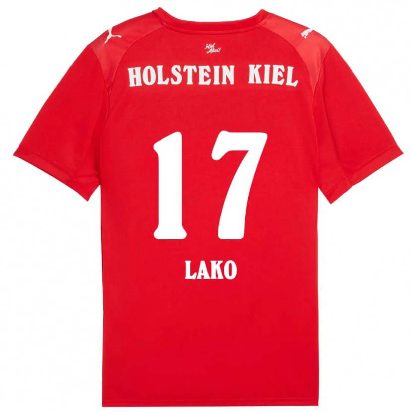 Danxen Kobiety Arjela Lako #17 Czerwono Niebieski Wyjazdowa Koszulka 2025/26 Koszulki Klubowe