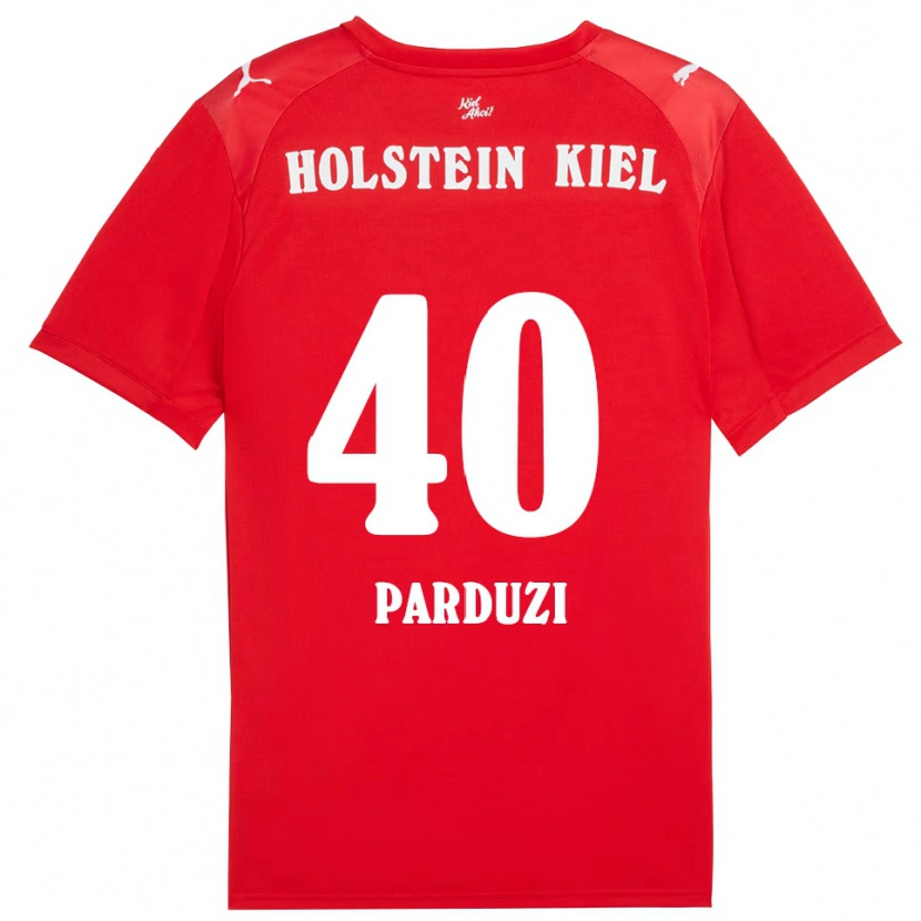 Danxen Kobiety Leon Parduzi #40 Czerwono Niebieski Wyjazdowa Koszulka 2025/26 Koszulki Klubowe
