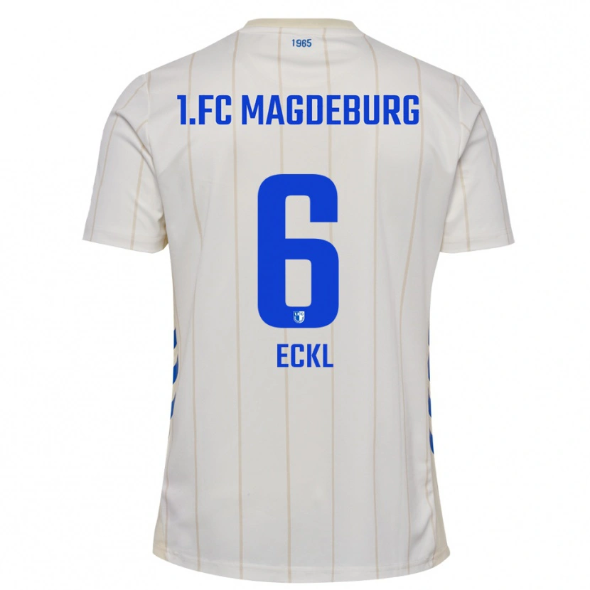Danxen Kobiety Hanna Eckl #6 Biało Niebieski Wyjazdowa Koszulka 2025/26 Koszulki Klubowe