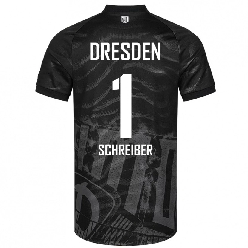 Danxen Kobiety Tim Schreiber #1 Czarno Szary Wyjazdowa Koszulka 2025/26 Koszulki Klubowe