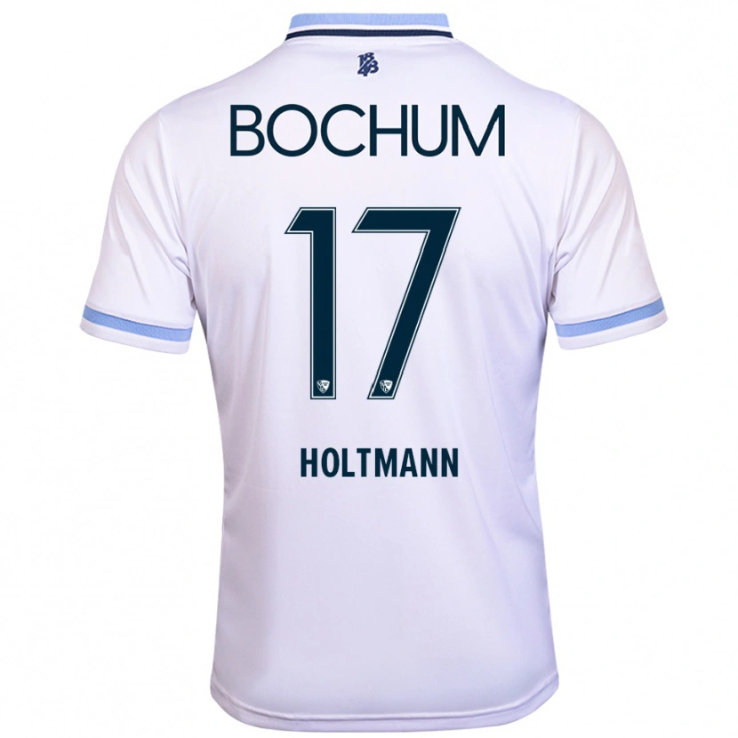 Danxen Kobiety Gerrit Holtmann #17 Biało Błękitny Wyjazdowa Koszulka 2025/26 Koszulki Klubowe