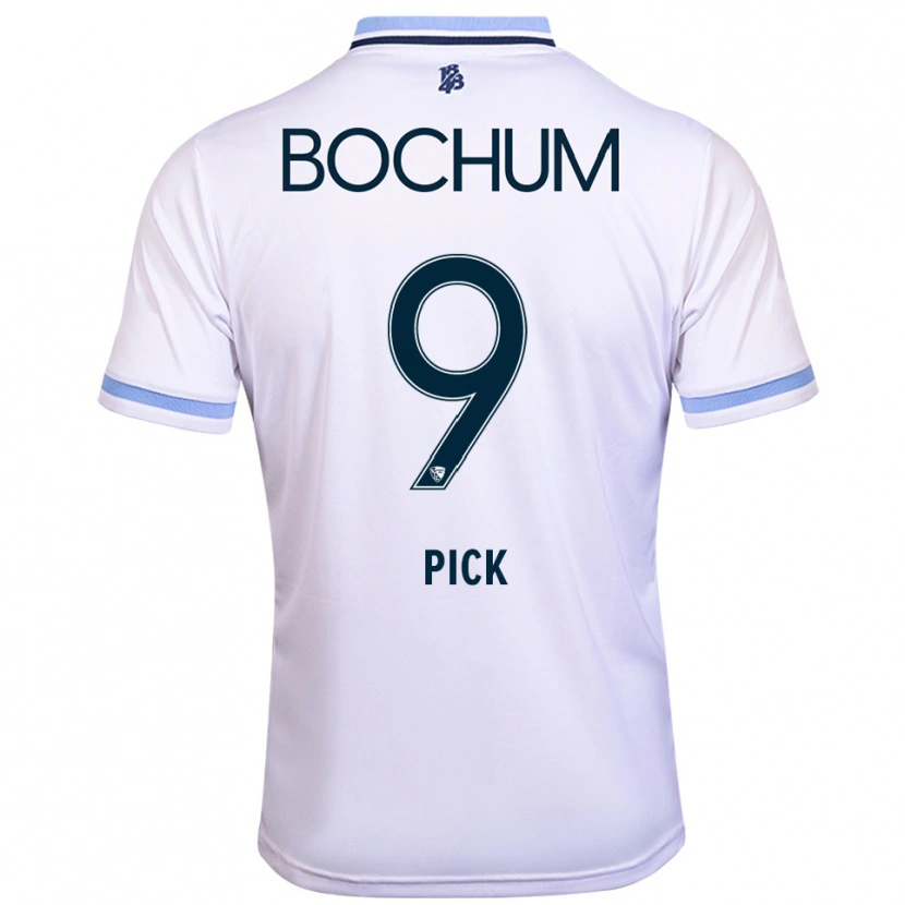 Danxen Kobiety Luis Pick #9 Biało Błękitny Wyjazdowa Koszulka 2025/26 Koszulki Klubowe