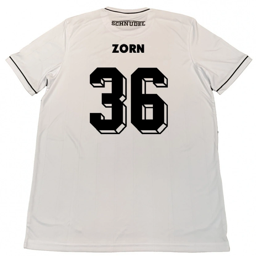 Danxen Kobiety Emil Zorn #36 Biało Czarny Wyjazdowa Koszulka 2025/26 Koszulki Klubowe
