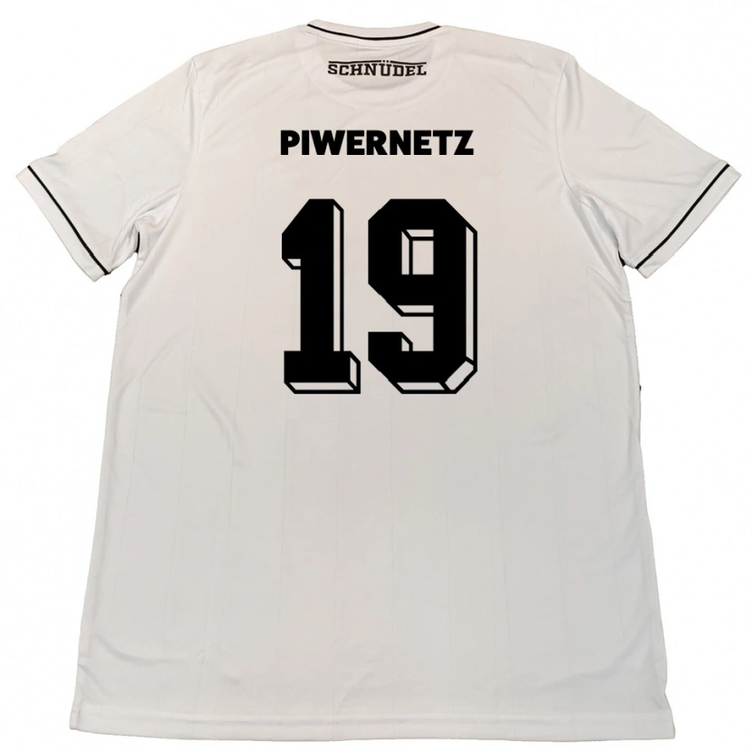 Danxen Kobiety Nils Piwernetz #19 Biało Czarny Wyjazdowa Koszulka 2025/26 Koszulki Klubowe