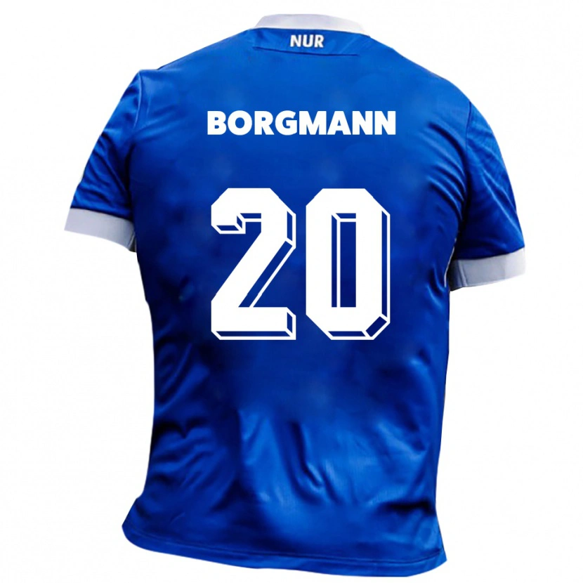 Danxen Kobiety Axel Borgmann #20 Niebiesko Biały Wyjazdowa Koszulka 2025/26 Koszulki Klubowe
