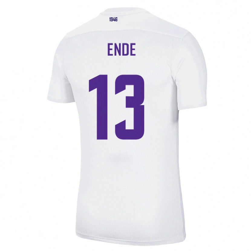 Danxen Kobiety Oskar Ende #13 Biało Zielony Wyjazdowa Koszulka 2025/26 Koszulki Klubowe