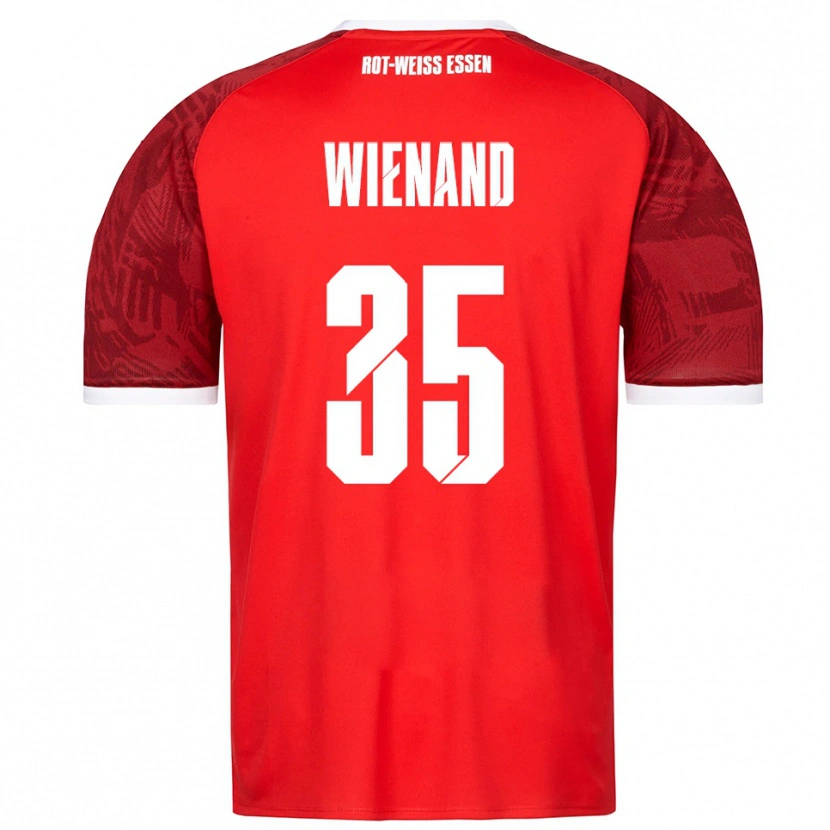 Danxen Kobiety Felix Wienand #35 Czerwono Burgundowo Biały Wyjazdowa Koszulka 2025/26 Koszulki Klubowe