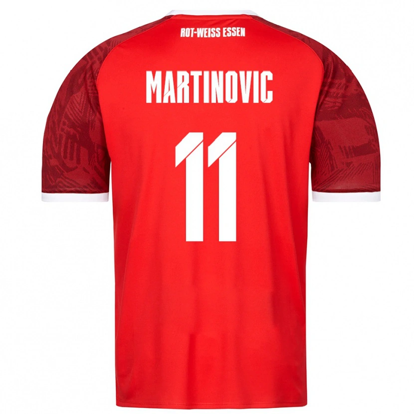 Danxen Kobiety Dominik Martinovic #11 Czerwono Burgundowo Biały Wyjazdowa Koszulka 2025/26 Koszulki Klubowe