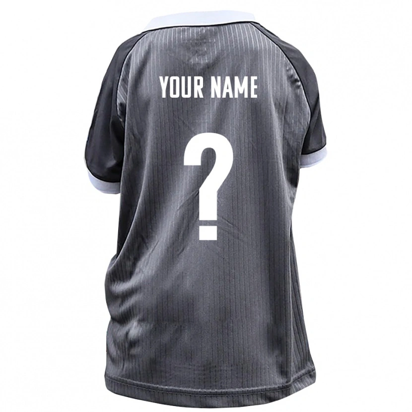 Danxen Kobiety Twoje Imię #0 Szaro Biały Wyjazdowa Koszulka 2025/26 Koszulki Klubowe