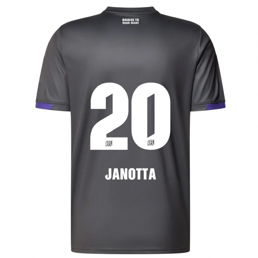 Danxen Kobiety Theo Janotta #20 Szaro Fioletowy Wyjazdowa Koszulka 2025/26 Koszulki Klubowe