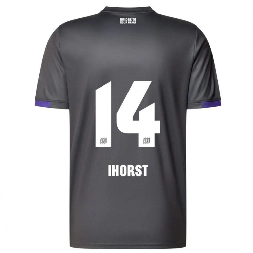 Danxen Kobiety Luc Ihorst #14 Szaro Fioletowy Wyjazdowa Koszulka 2025/26 Koszulki Klubowe