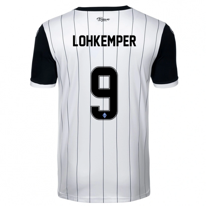 Danxen Kobiety Felix Lohkemper #9 Biało Czarny Wyjazdowa Koszulka 2025/26 Koszulki Klubowe