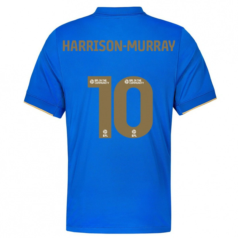Danxen Dzieci Christie Harrison-Murray #10 Niebiesko-Złoty Domowa Koszulka 2025/26 Koszulki Klubowe