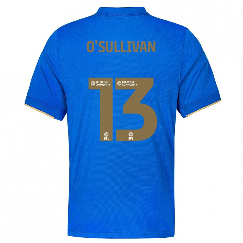 Danxen Dzieci William O'sullivan #13 Niebiesko-Złoty Domowa Koszulka 2025/26 Koszulki Klubowe