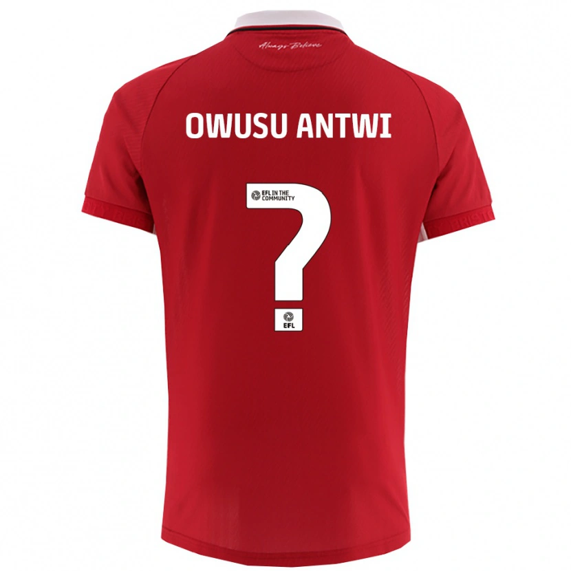 Danxen Dzieci Filbert Owusu-Antwi #0 Biało-Czerwony Domowa Koszulka 2025/26 Koszulki Klubowe