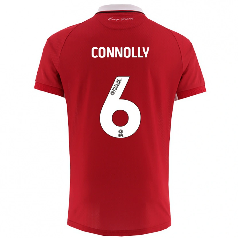 Danxen Dzieci Megan Connolly #6 Biało-Czerwony Domowa Koszulka 2025/26 Koszulki Klubowe