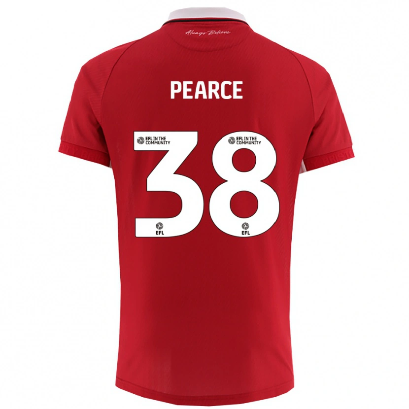Danxen Dzieci Manon Pearce #38 Biało-Czerwony Domowa Koszulka 2025/26 Koszulki Klubowe