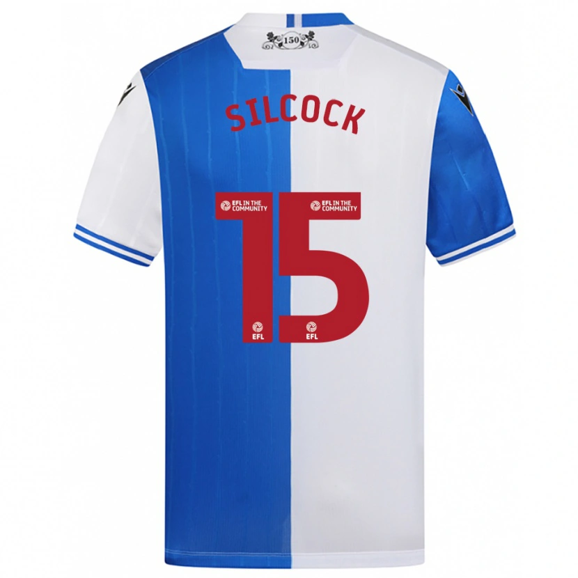 Danxen Dzieci Hannah Silcock #15 Niebiesko-Biały Domowa Koszulka 2025/26 Koszulki Klubowe