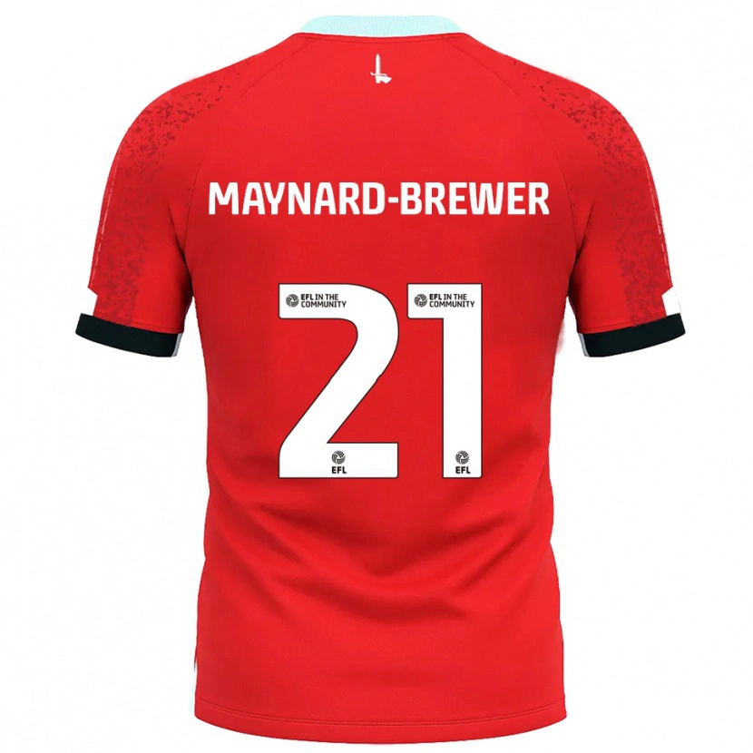Danxen Dzieci Ashley Maynard-Brewer #21 Czerwono-Biały Domowa Koszulka 2025/26 Koszulki Klubowe