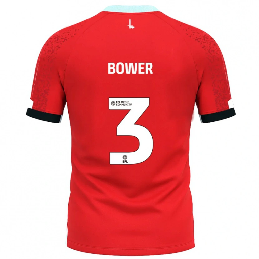 Danxen Dzieci Toby Bower #3 Czerwono-Biały Domowa Koszulka 2025/26 Koszulki Klubowe