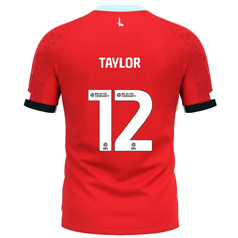 Danxen Dzieci Terry Taylor #12 Czerwono-Biały Domowa Koszulka 2025/26 Koszulki Klubowe