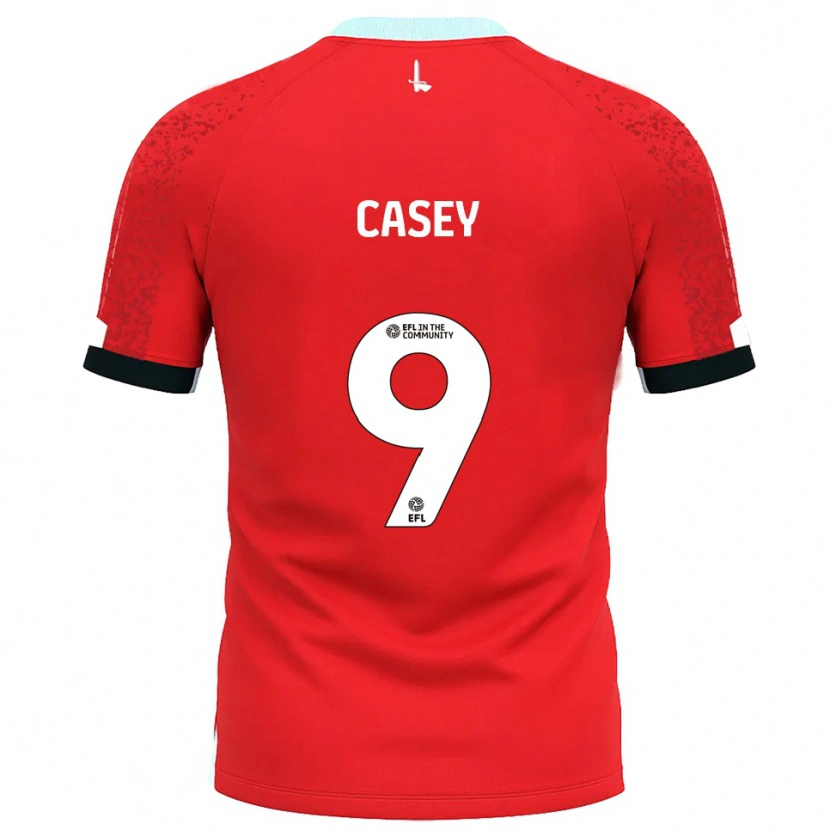 Danxen Dzieci Patrick Casey #9 Czerwono-Biały Domowa Koszulka 2025/26 Koszulki Klubowe