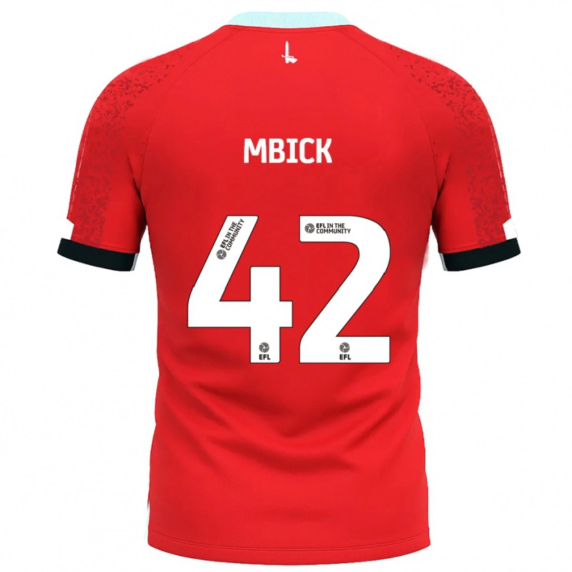 Danxen Dzieci Micah Mbick #42 Czerwono-Biały Domowa Koszulka 2025/26 Koszulki Klubowe