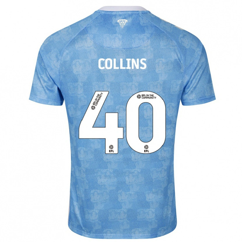 Danxen Dzieci Brad Collins #40 Błękitno-Biały Domowa Koszulka 2025/26 Koszulki Klubowe
