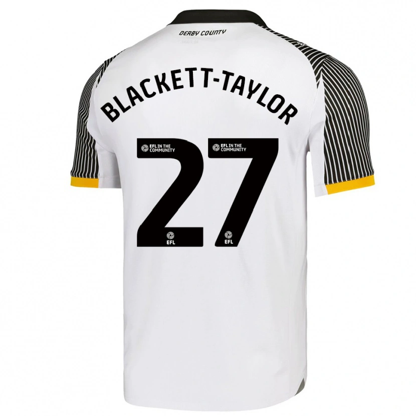 Danxen Dzieci Corey Blackett-Taylor #27 Biało-Czarny Domowa Koszulka 2025/26 Koszulki Klubowe