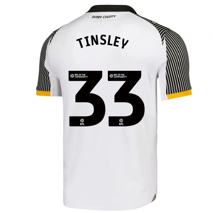 Danxen Dzieci Megan Tinsley #33 Biało-Czarny Domowa Koszulka 2025/26 Koszulki Klubowe