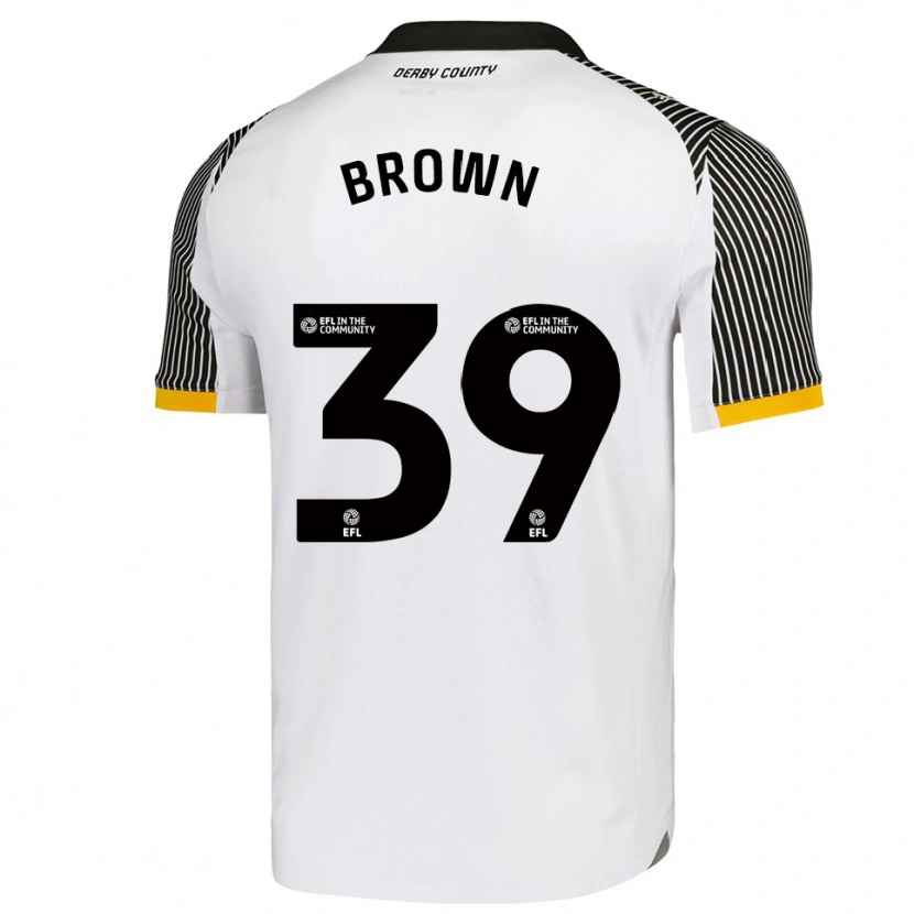 Danxen Dzieci Dajaune Brown #39 Biało-Czarny Domowa Koszulka 2025/26 Koszulki Klubowe