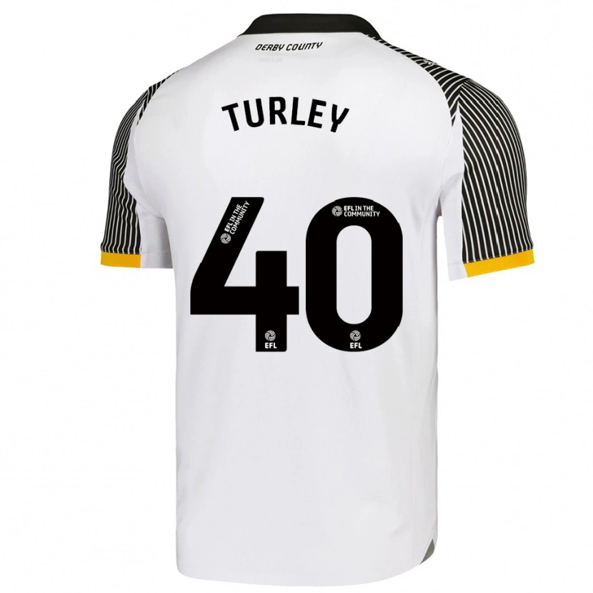 Danxen Dzieci Freddie Turley #40 Biało-Czarny Domowa Koszulka 2025/26 Koszulki Klubowe