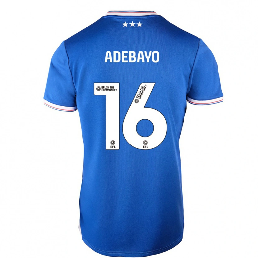 Danxen Dzieci Afi Adebayo #16 Niebiesko-Biały Domowa Koszulka 2025/26 Koszulki Klubowe