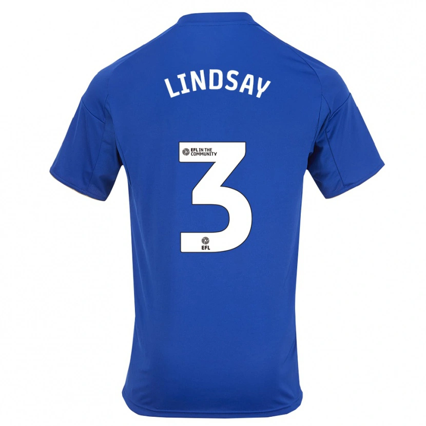 Danxen Dzieci Jahmari Lindsay #3 Niebiesko-Złoty Domowa Koszulka 2025/26 Koszulki Klubowe