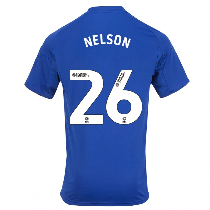 Danxen Dzieci Ben Nelson #26 Niebiesko-Złoty Domowa Koszulka 2025/26 Koszulki Klubowe