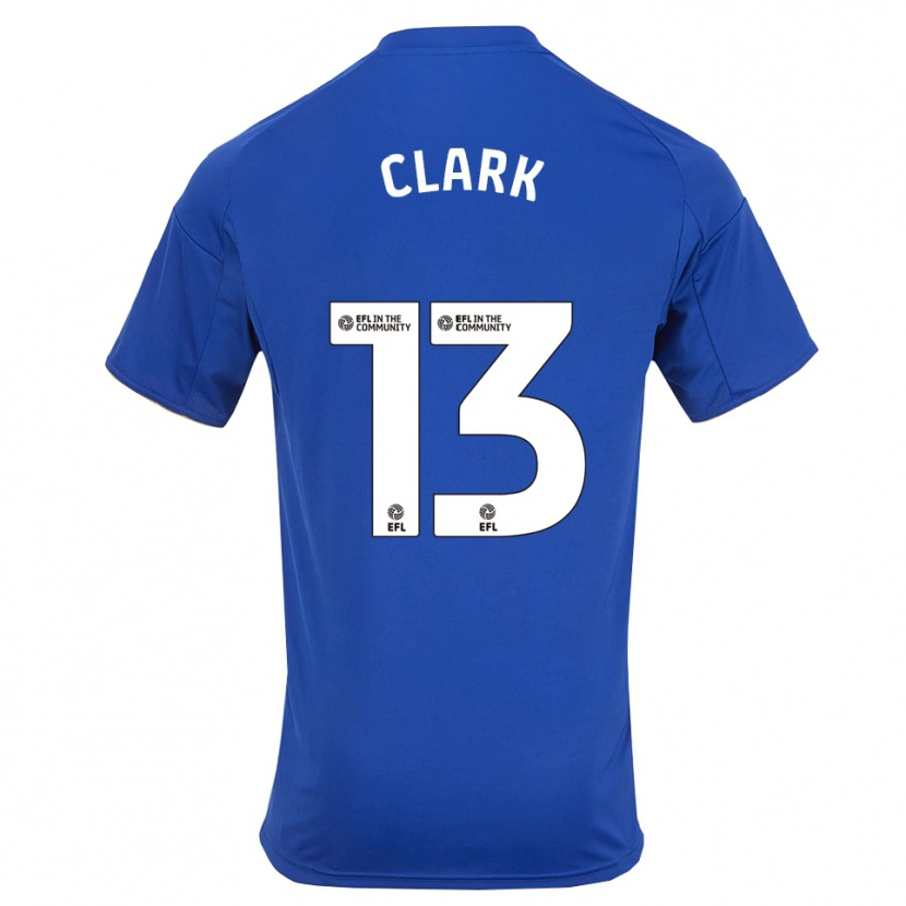 Danxen Dzieci Olivia Clark #13 Niebiesko-Złoty Domowa Koszulka 2025/26 Koszulki Klubowe