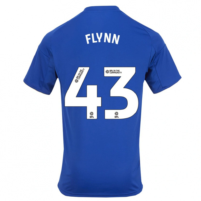 Danxen Dzieci Shane Flynn #43 Niebiesko-Złoty Domowa Koszulka 2025/26 Koszulki Klubowe