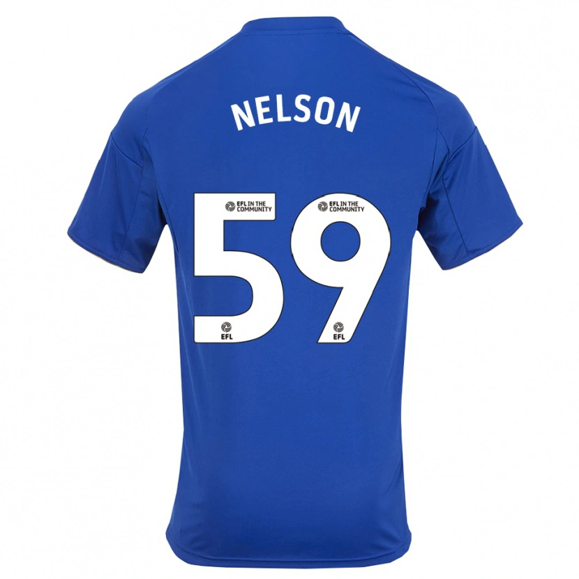 Danxen Dzieci Ronny Nelson #59 Niebiesko-Złoty Domowa Koszulka 2025/26 Koszulki Klubowe