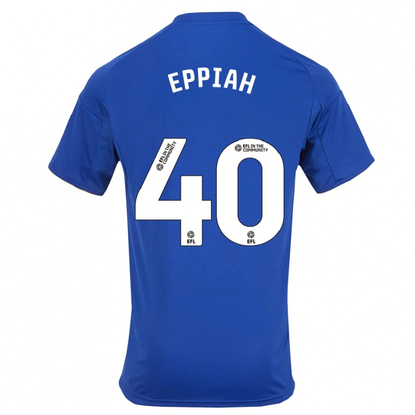 Danxen Dzieci Josh Eppiah #40 Niebiesko-Złoty Domowa Koszulka 2025/26 Koszulki Klubowe