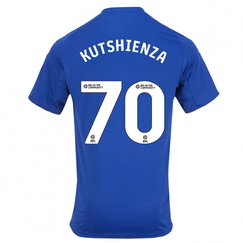 Danxen Dzieci Jesper Kutshienza #70 Niebiesko-Złoty Domowa Koszulka 2025/26 Koszulki Klubowe