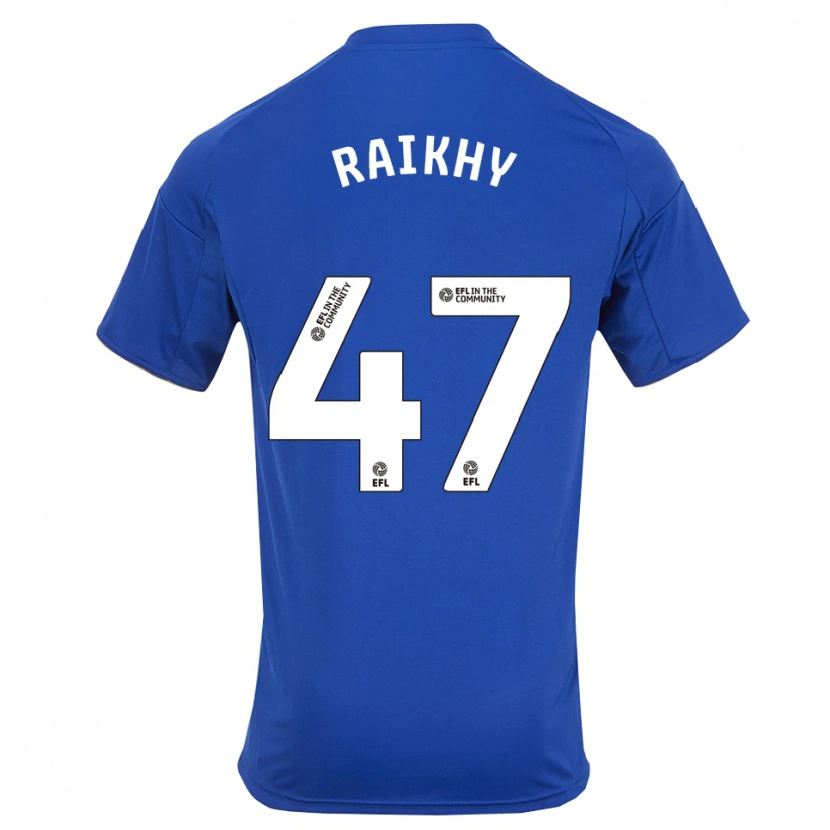Danxen Dzieci Arjan Raikhy #47 Niebiesko-Złoty Domowa Koszulka 2025/26 Koszulki Klubowe