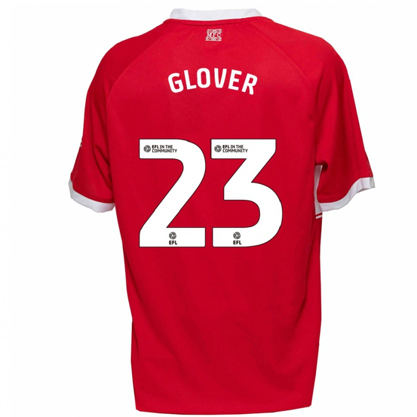 Danxen Dzieci Tom Glover #23 Czerwono-Biały Domowa Koszulka 2025/26 Koszulki Klubowe
