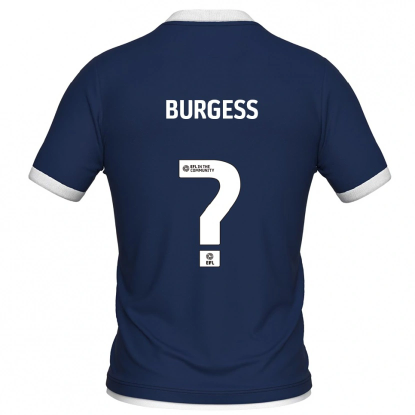 Danxen Dzieci Billy Burgess #0 Granatowo-Biały Domowa Koszulka 2025/26 Koszulki Klubowe