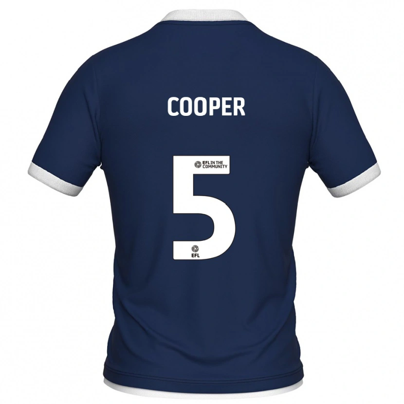 Danxen Dzieci Jake Cooper #5 Granatowo-Biały Domowa Koszulka 2025/26 Koszulki Klubowe