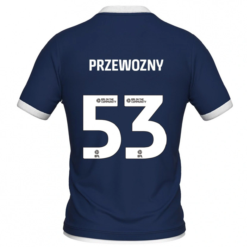 Danxen Dzieci Jakub Przewozny #53 Granatowo-Biały Domowa Koszulka 2025/26 Koszulki Klubowe
