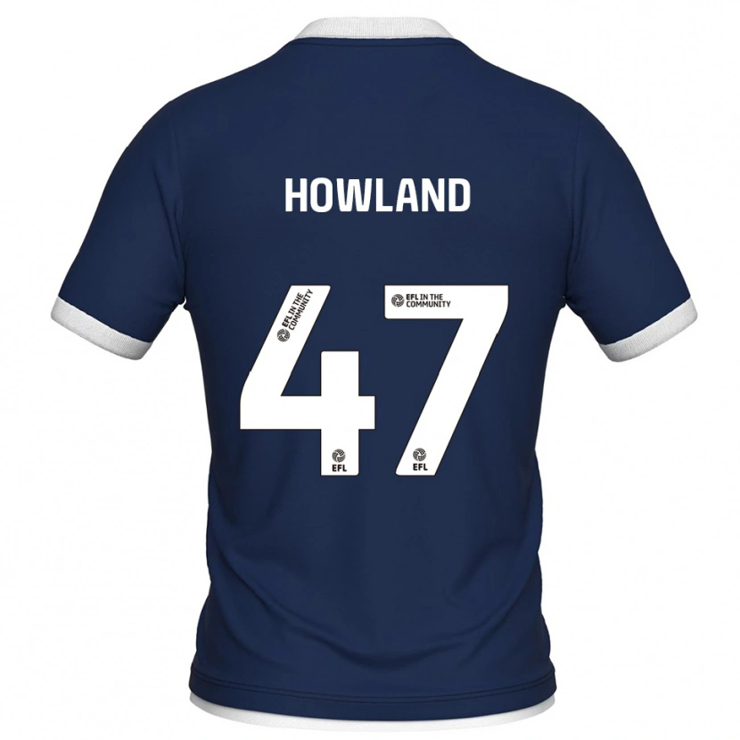 Danxen Dzieci Jack Howland #47 Granatowo-Biały Domowa Koszulka 2025/26 Koszulki Klubowe