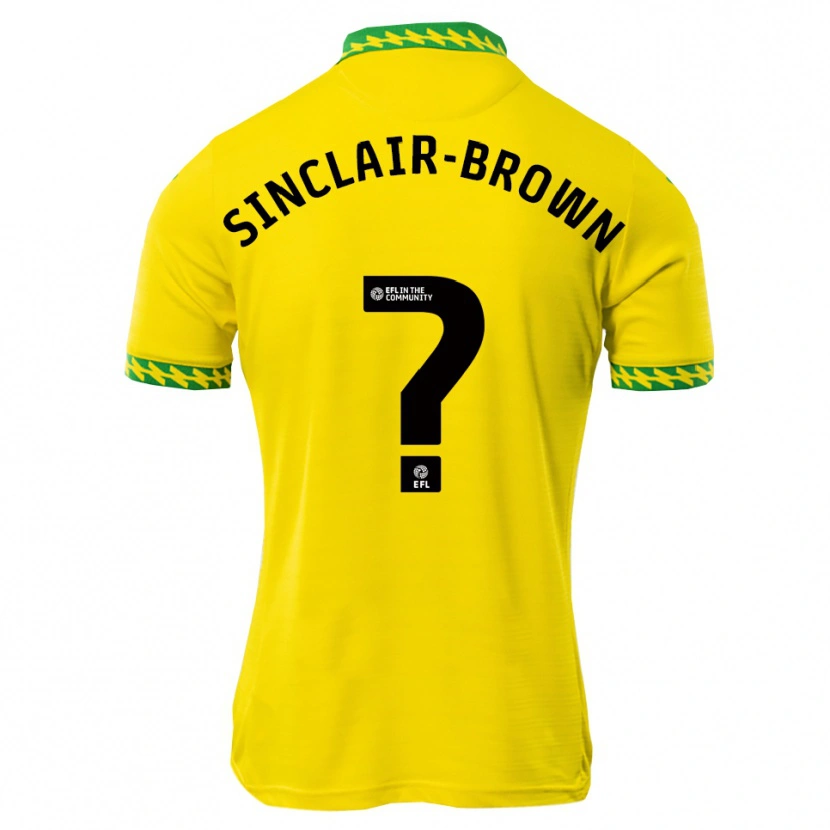 Danxen Dzieci Jeremiah Sinclair-Brown #0 Biało-Zielony Domowa Koszulka 2025/26 Koszulki Klubowe